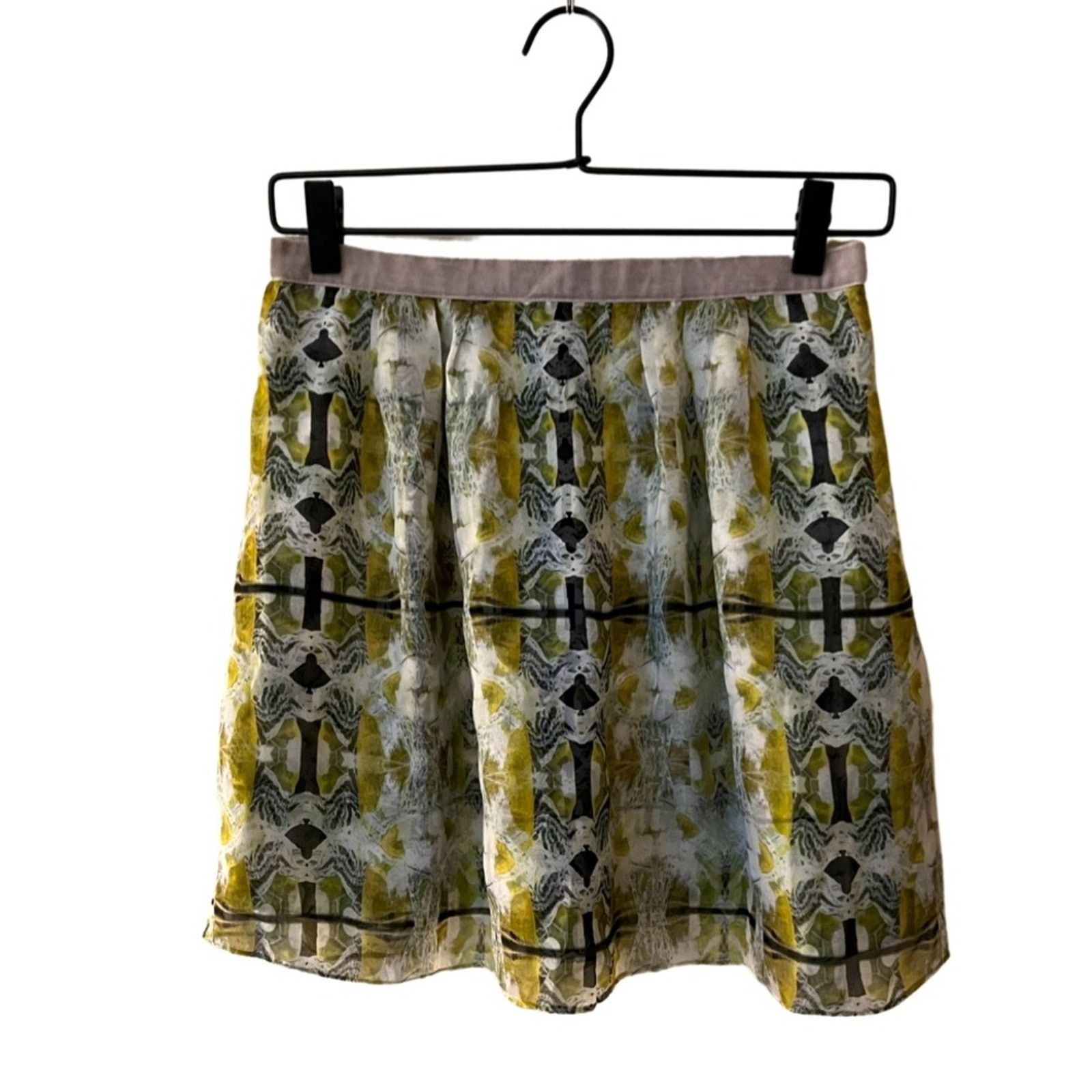 Theory Theysken’s Theory Silk Printed Sayer Skirt Size 8 Size 30" / US 8 / IT 44 - 1 Thumbnail