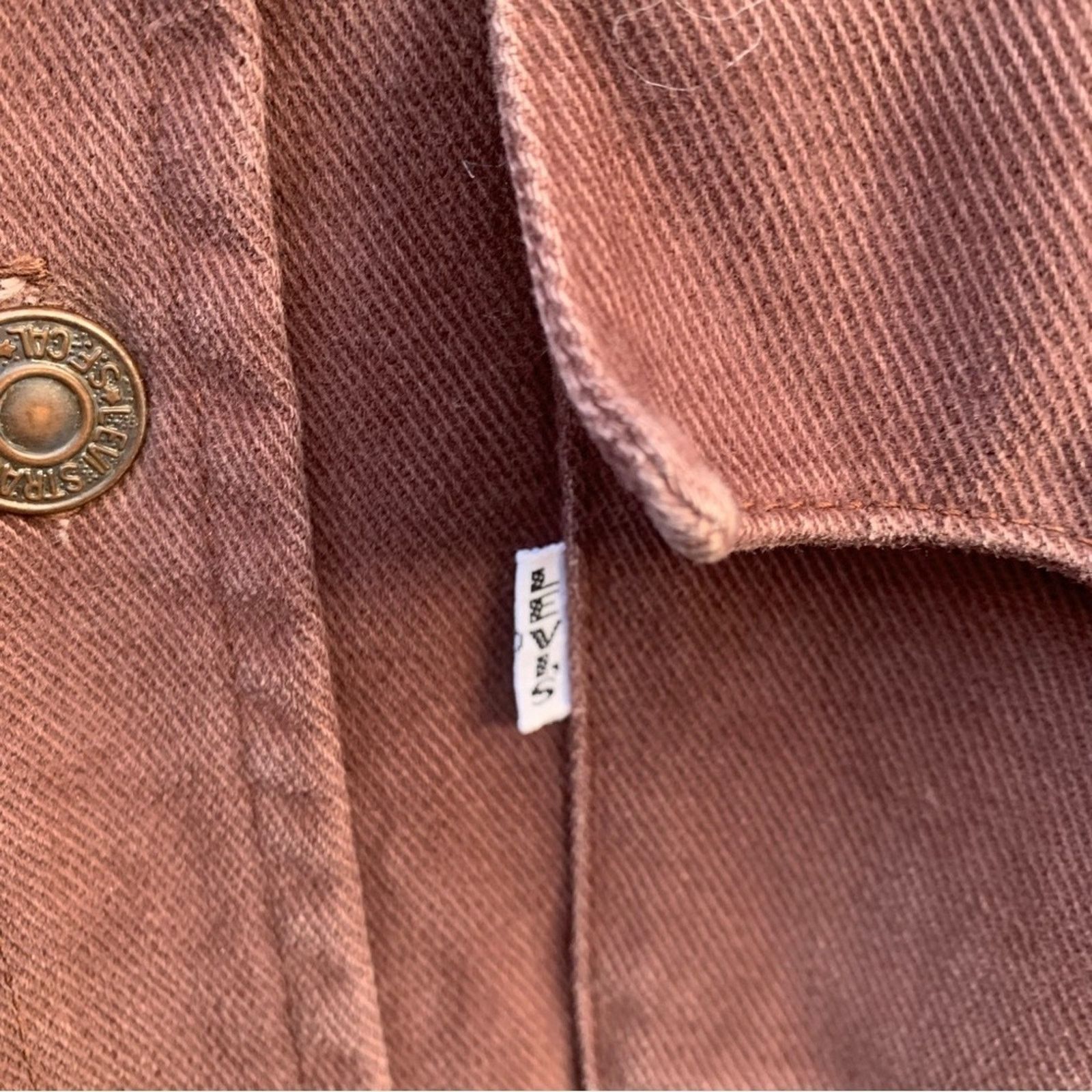 Levi's Vintage 1970s Levi's Brown Button-Down Cotton Jacket Big E Size US M / EU 48-50 / 2 - 4 Thumbnail