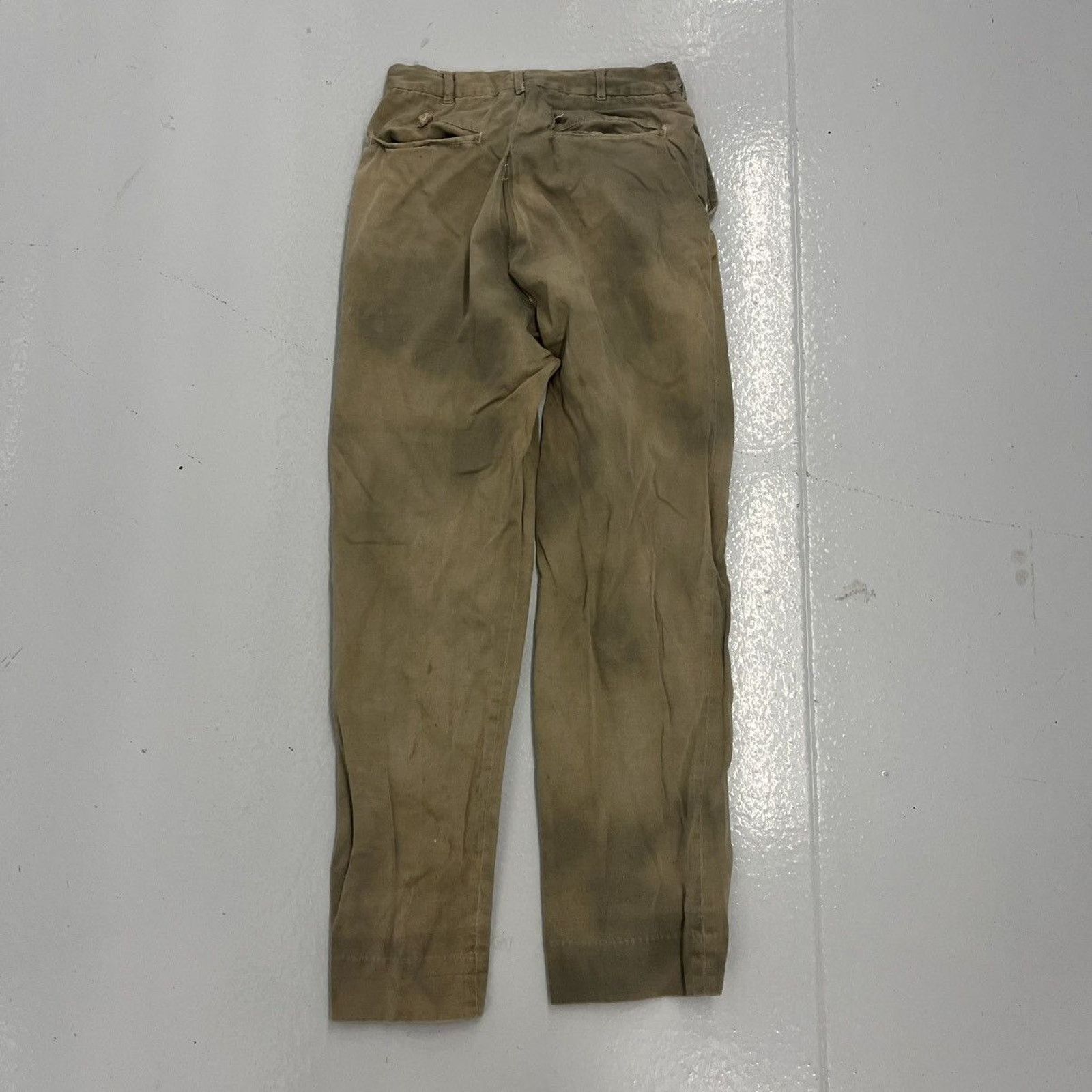 Other Vintage 60s Tan Faded Sanforized Workwear Chinos 25x27 Size 25" / US 0 / IT 36 - 3 Thumbnail