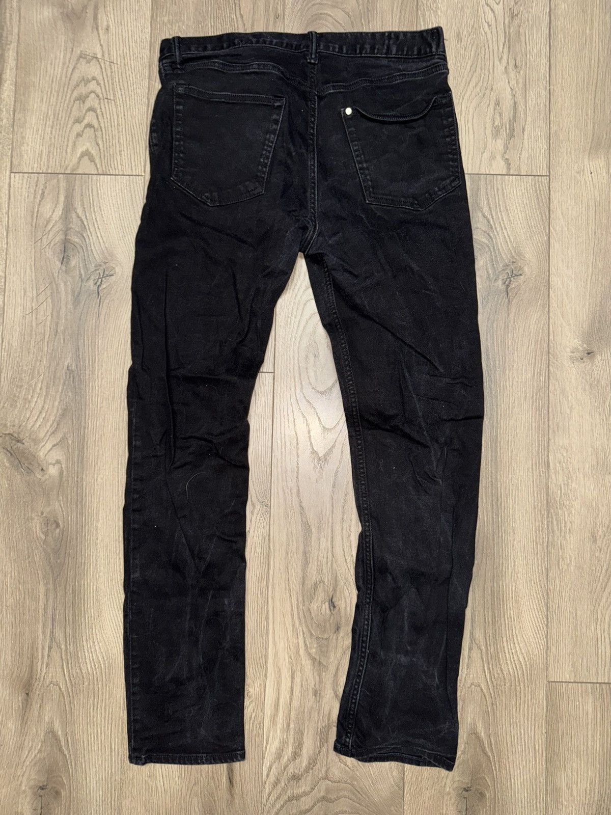 H&M H&M Black Slim Fit Jeans Size US 31 - 2 Thumbnail