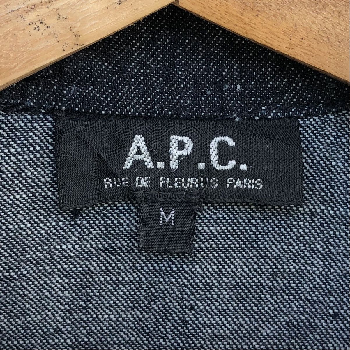 A.P.C. Vintage A.P.C Embroidery Logo Denim Zipper Jacket Size US M / EU 48-50 / 2 - 14 Thumbnail