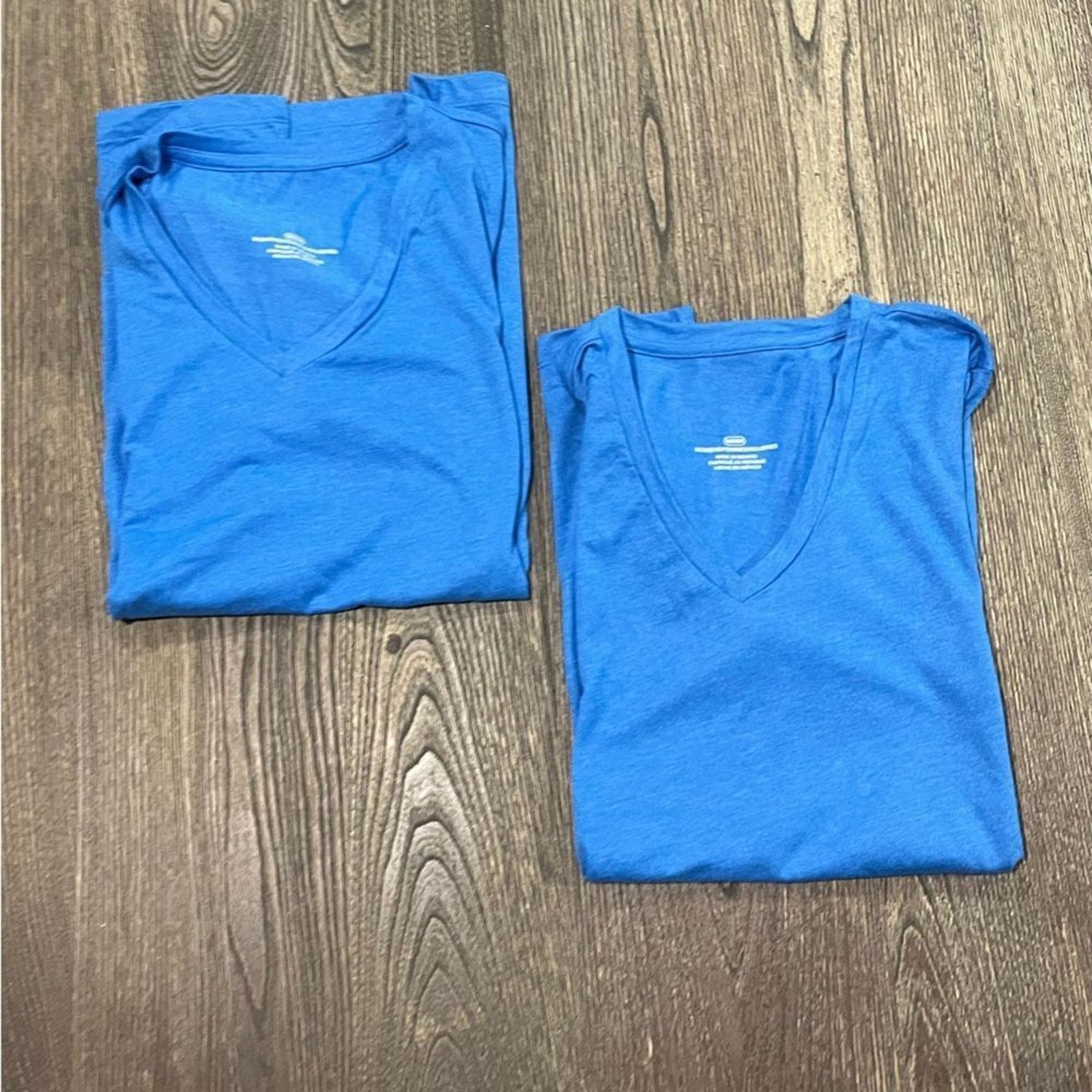 Vintage NWOT 2 Pack Womens T-Shirt VNeckline Short Sleeve Pullover M Size M / US 6-8 / IT 42-44 - 1 Thumbnail
