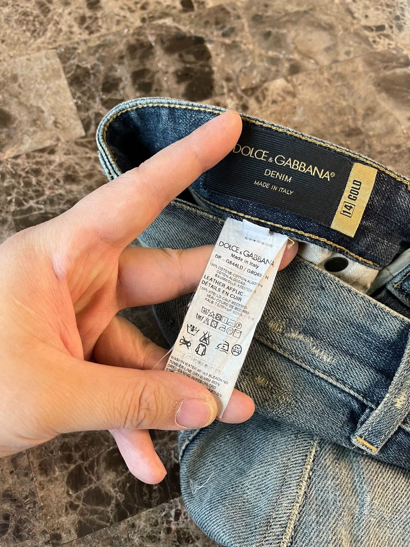 Dolce & Gabbana DG Runway Distressed Jeans 44 (Front/Back Rips) Size US 28 / EU 44 - 6 Thumbnail
