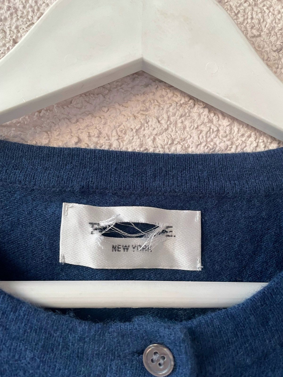 Thom Browne Thom Browne Blue Merino Wool Warm Cardigan Size M Stripe Arm Size M / US 6-8 / IT 42-44 - 6 Thumbnail