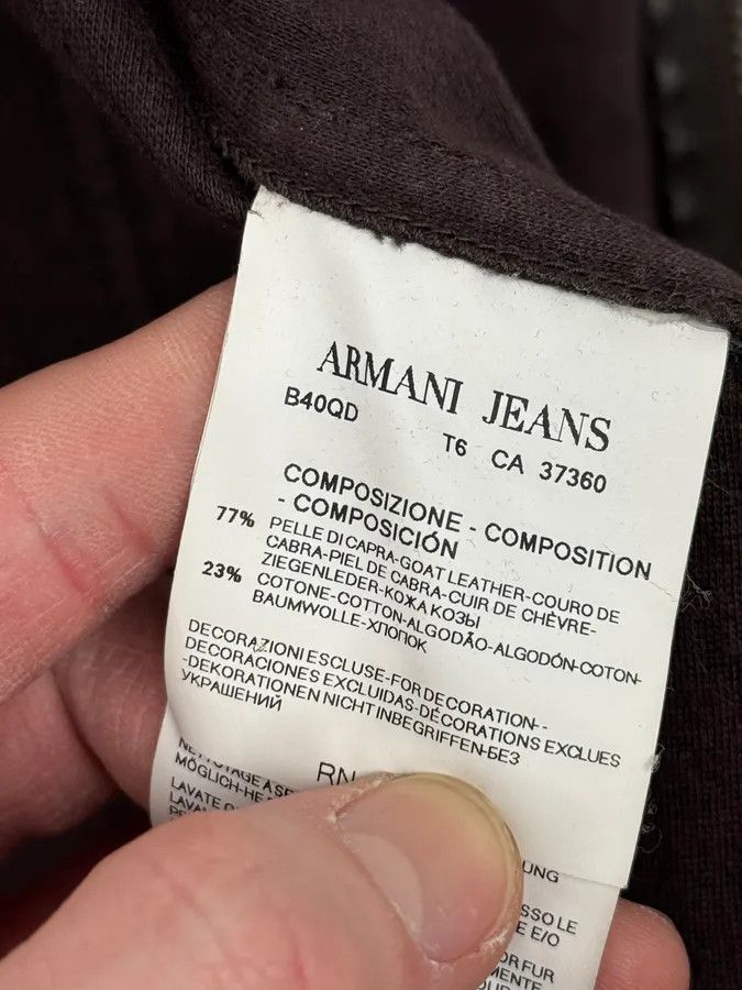 Armani 2000s Armani Brown Multi-Zips Leather Jacket Size US S / EU 44-46 / 1 - 13 Thumbnail