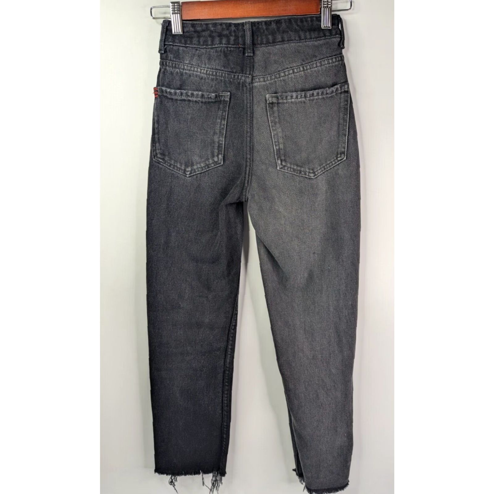 Bdg BDG Black Jeans Womens Mom Denim 24 High Waist Vintage Look Pattern Solid Cotton Button Closur e Refined Size 42" / US 20 - 4 Thumbnail