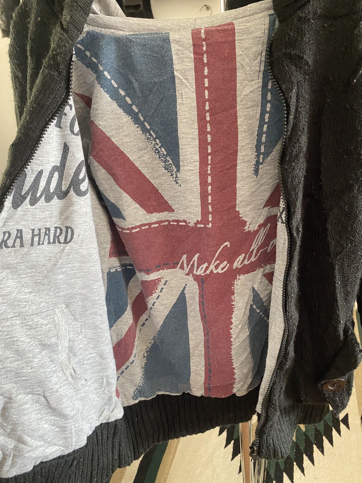 Hysteric Glamour Japanese Zelos Union Jack Reversible Hoodie Size US M / EU 48-50 / 2 - 16 Thumbnail