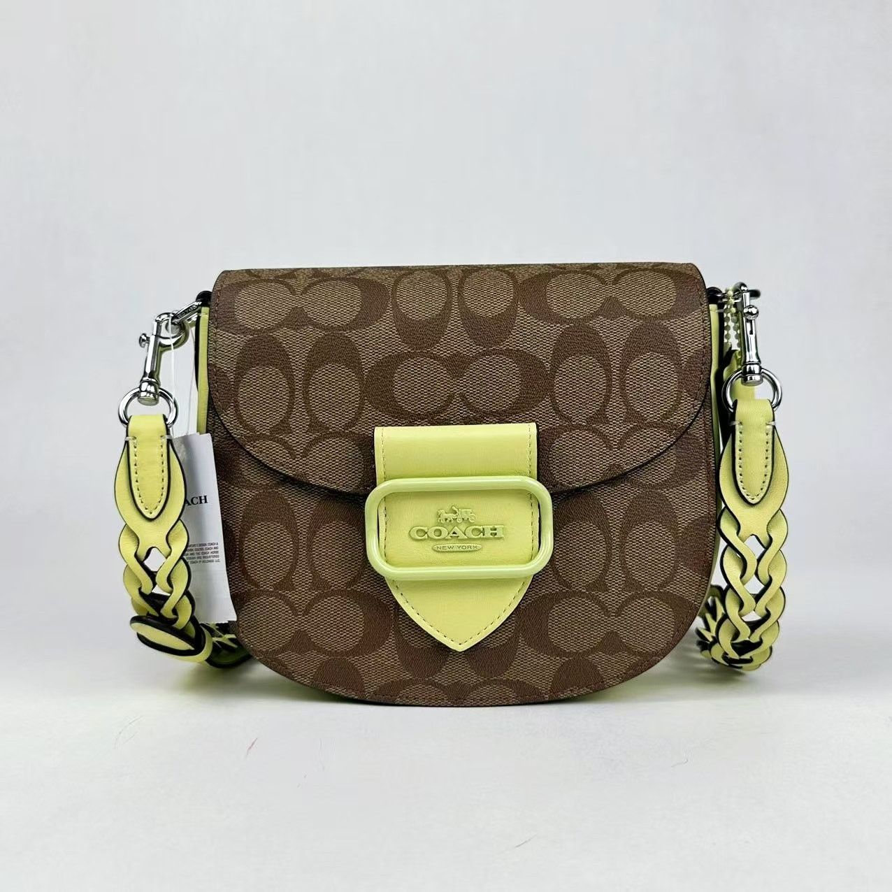 Coach COACH CJ615 Morgan Saddle Bag In Signature Canvas Size ONE SIZE - 4 Thumbnail