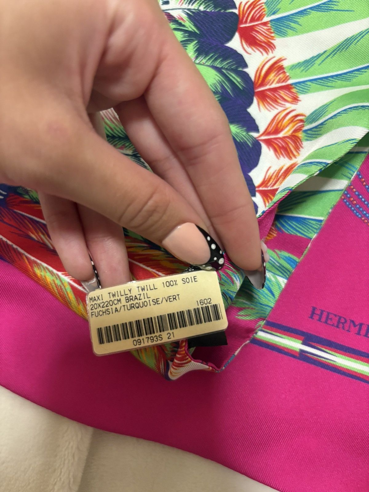 Hermes Hermes maxi twilly- brazil Size ONE SIZE - 3 Thumbnail