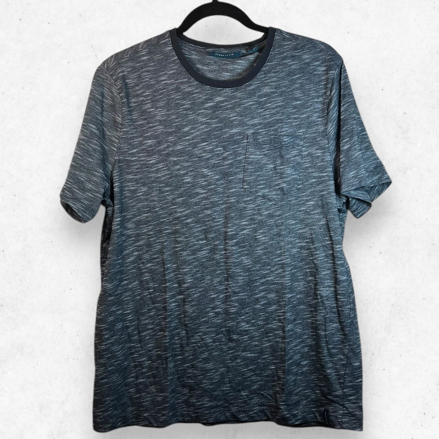 Perry Ellis Perry Ellis Men's L T-Shirt Dark Gray Short Sleeve Crew Neck Size US L / EU 52-54 / 3 - 1 Thumbnail