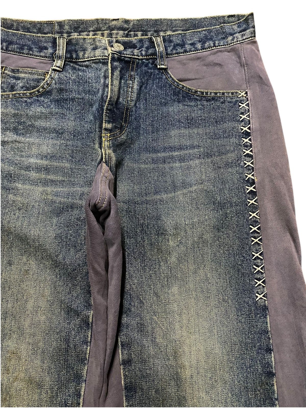 Kapital Rare Japanese Ozone Rock Brand Mud Wash Baggy Jeans Size US 34 / EU 50 - 8 Thumbnail
