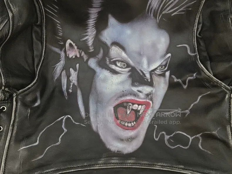 Amiri Amiri Out-dog-toothed vampire leather jacket Size US S / EU 44-46 / 1 - 2 Thumbnail