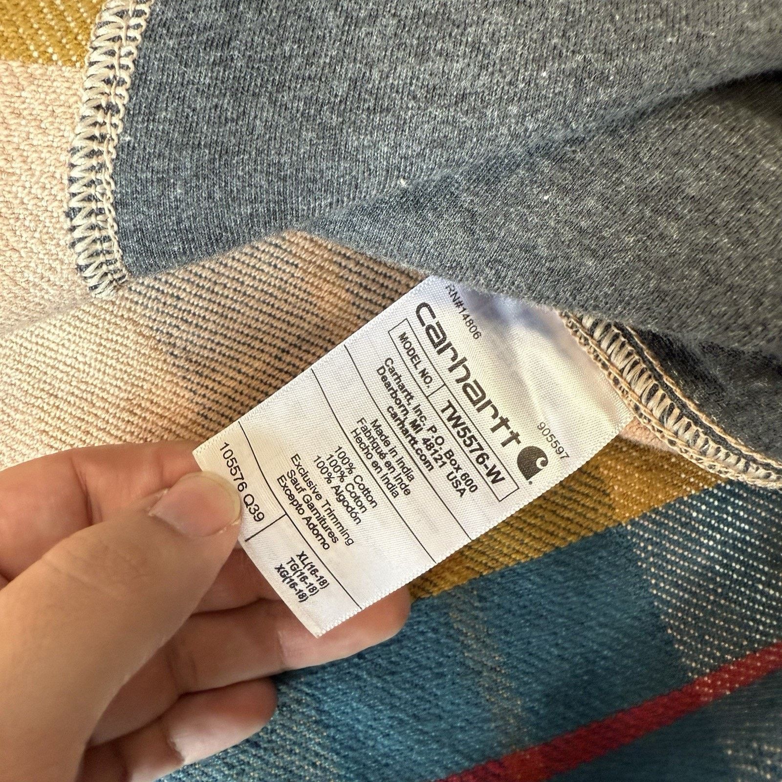Carhartt Carhartt Heavyweight Twill Flannel Women's XL Multicolor Size XL / US 12-14 / IT 48-50 - 7 Thumbnail
