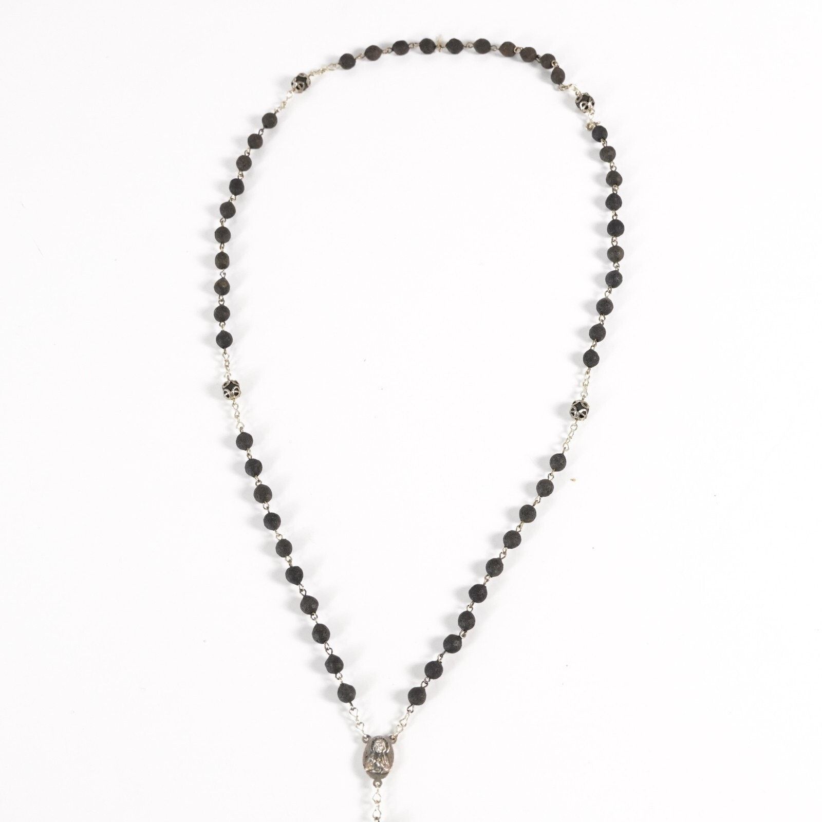 Other Rosary Prayer Beads Chain Necklace Mary Jesus Cross Crucifix Size ONE SIZE - 5 Thumbnail