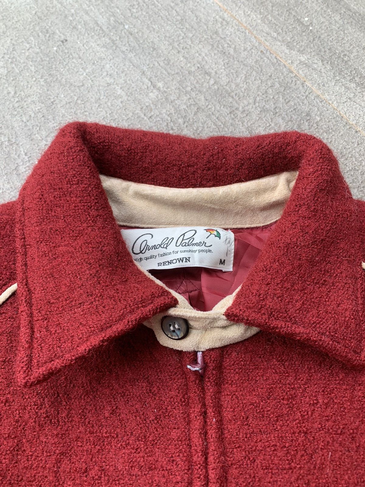 Vintage Vintage Arnold Palmer Wool Bomber Jacket Size US M / EU 48-50 / 2 - 7 Thumbnail