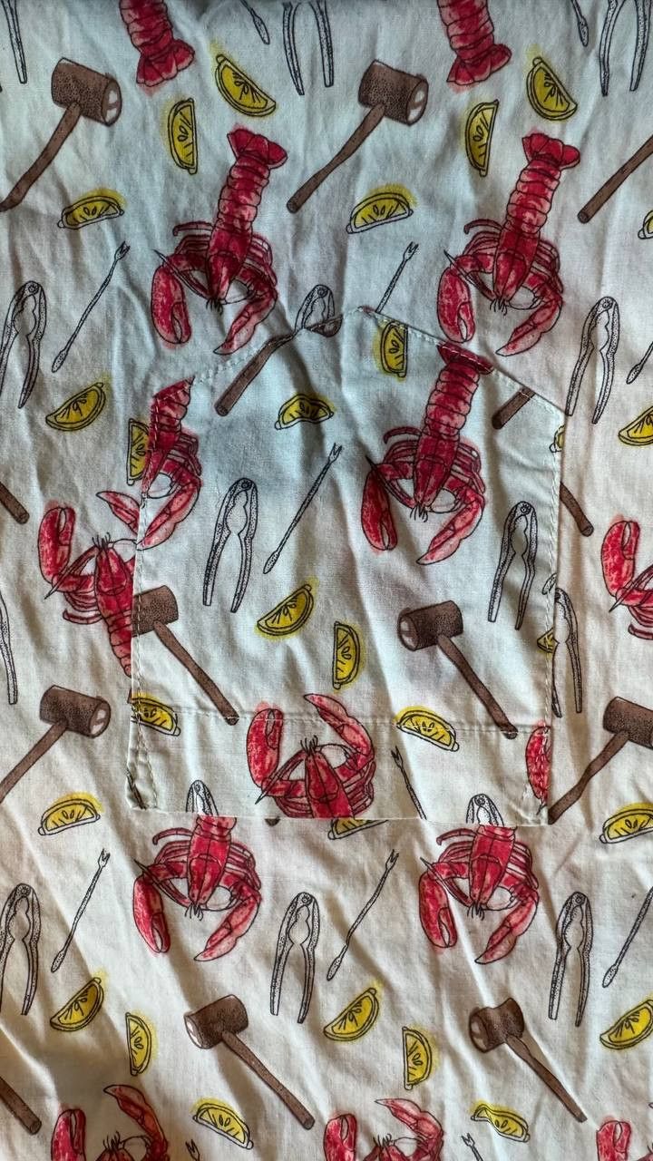 Retrofit Retrofit Brand Mfg Lobster Print Button Down Shirt Size L Size US L / EU 52-54 / 3 - 5 Thumbnail