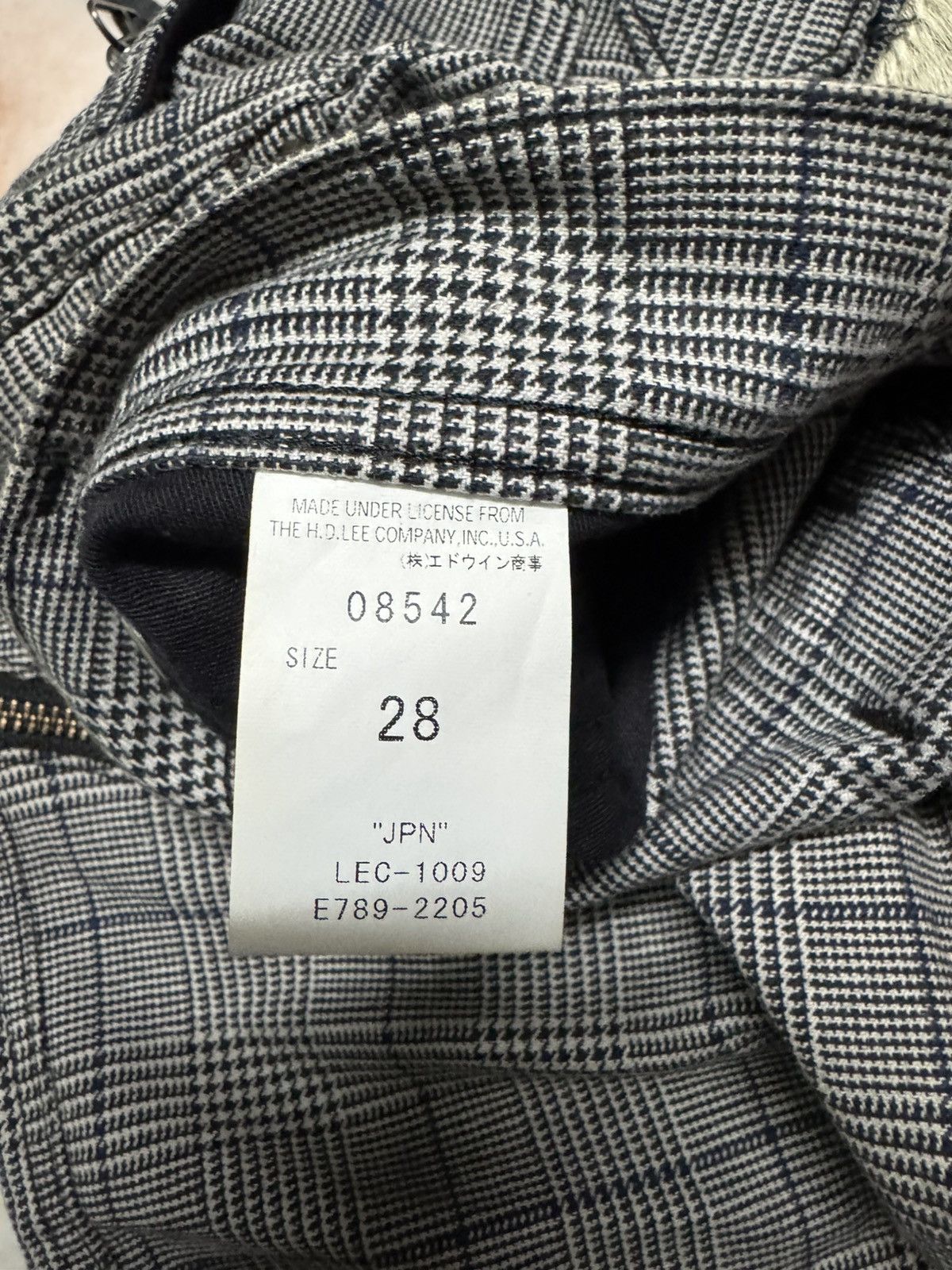 Lee RARE VINTAGE LEE COWBOY TARTAN ZIPPER CARGO BUCKLE BACK Size US 29 - 11 Thumbnail