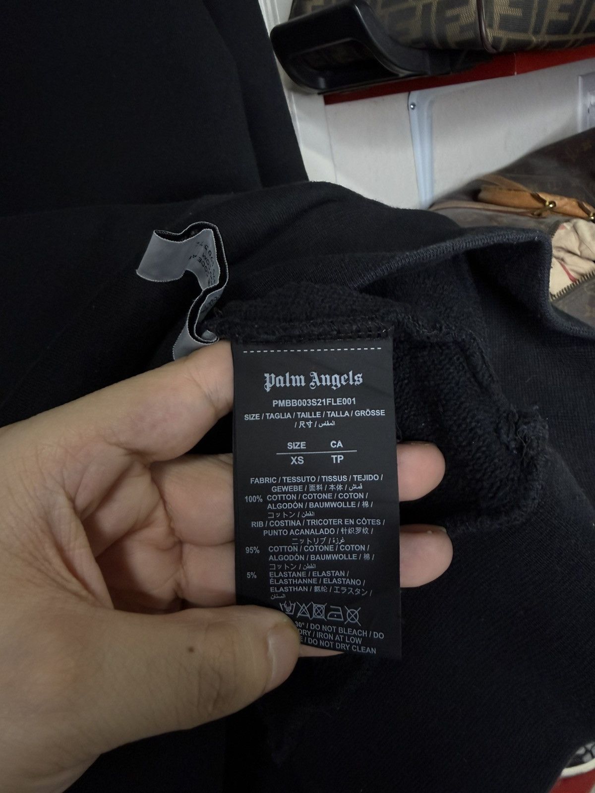Palm Angels Palm Angels Spray Los Angeles Hoodie Black Sweater Large Size US L / EU 52-54 / 3 - 8 Thumbnail