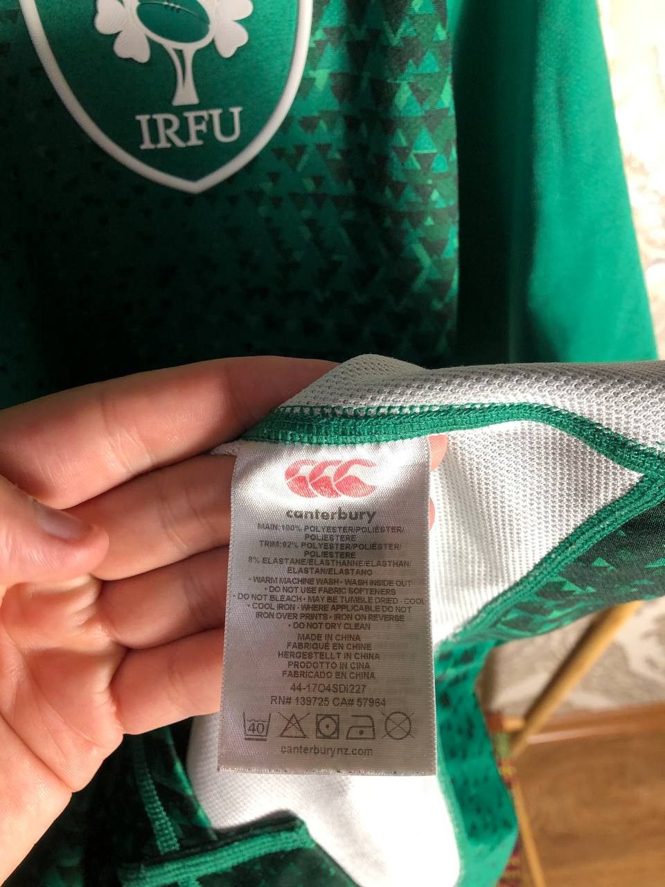 Canterbury of New Zealand Vintage Canterbury Ireland Retro Rugby Jersey Football 90s Size US L / EU 52-54 / 3 - 8 Thumbnail