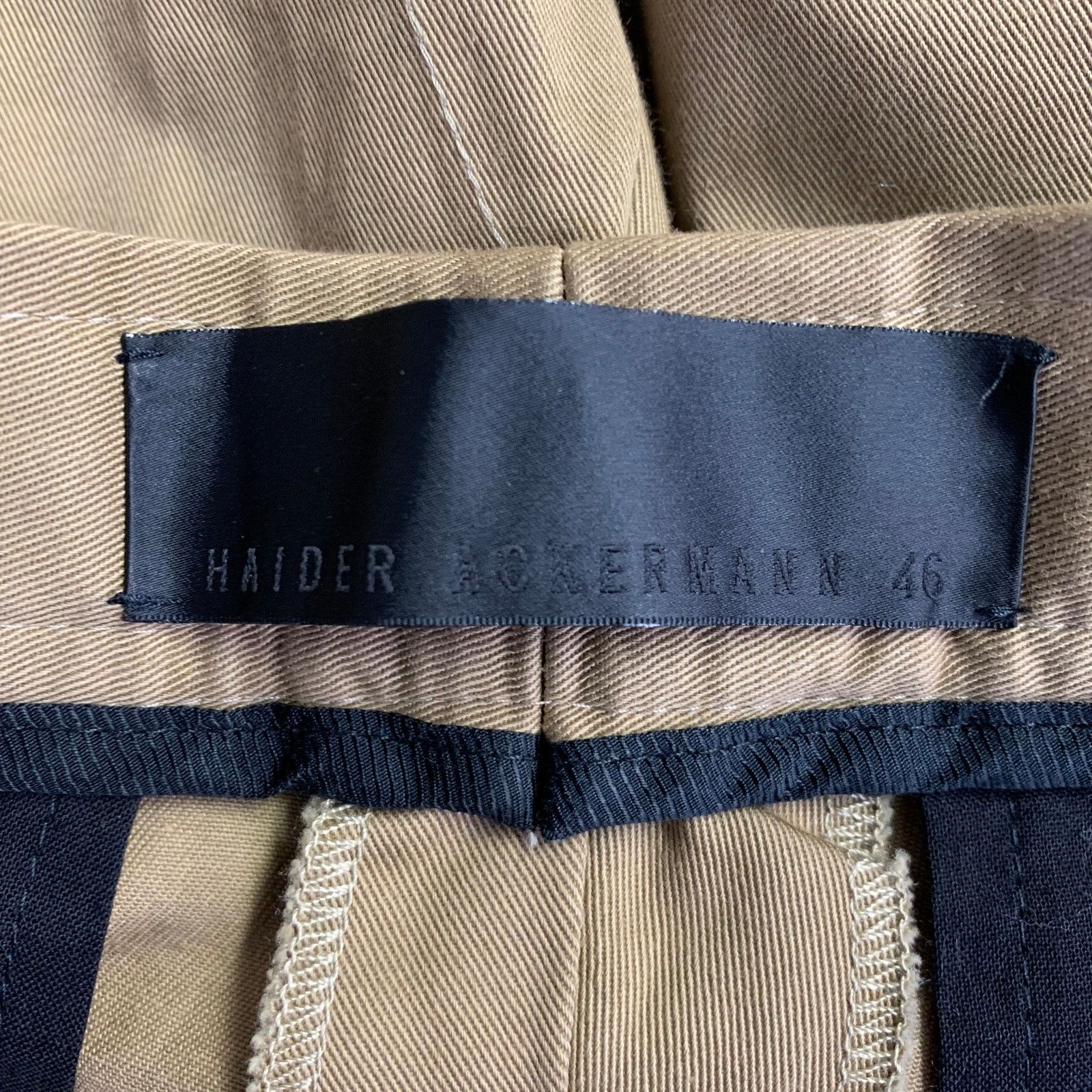 Haider Ackermann HAIDER ACKERMANN Size 32 Khaki Pleated Cropped Casual Pants Size US 32 / EU 48 - 4 Thumbnail