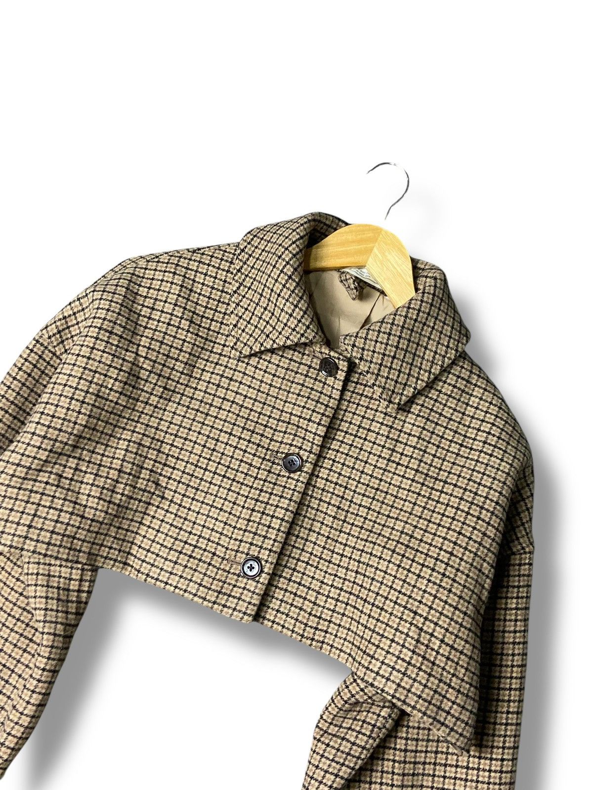 GU GU by Rokh Crop Checkered Jacket (150) Size M / US 6-8 / IT 42-44 - 3 Thumbnail