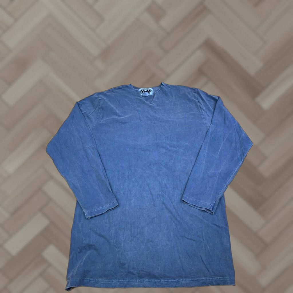 Vintage VINTAGE YMLA California Gym Gear Long Sleeve Shirt Adult XL Blue 1990s Mens Cotton T-Shirt Size US XL / EU 56 / 4 - 1 Thumbnail