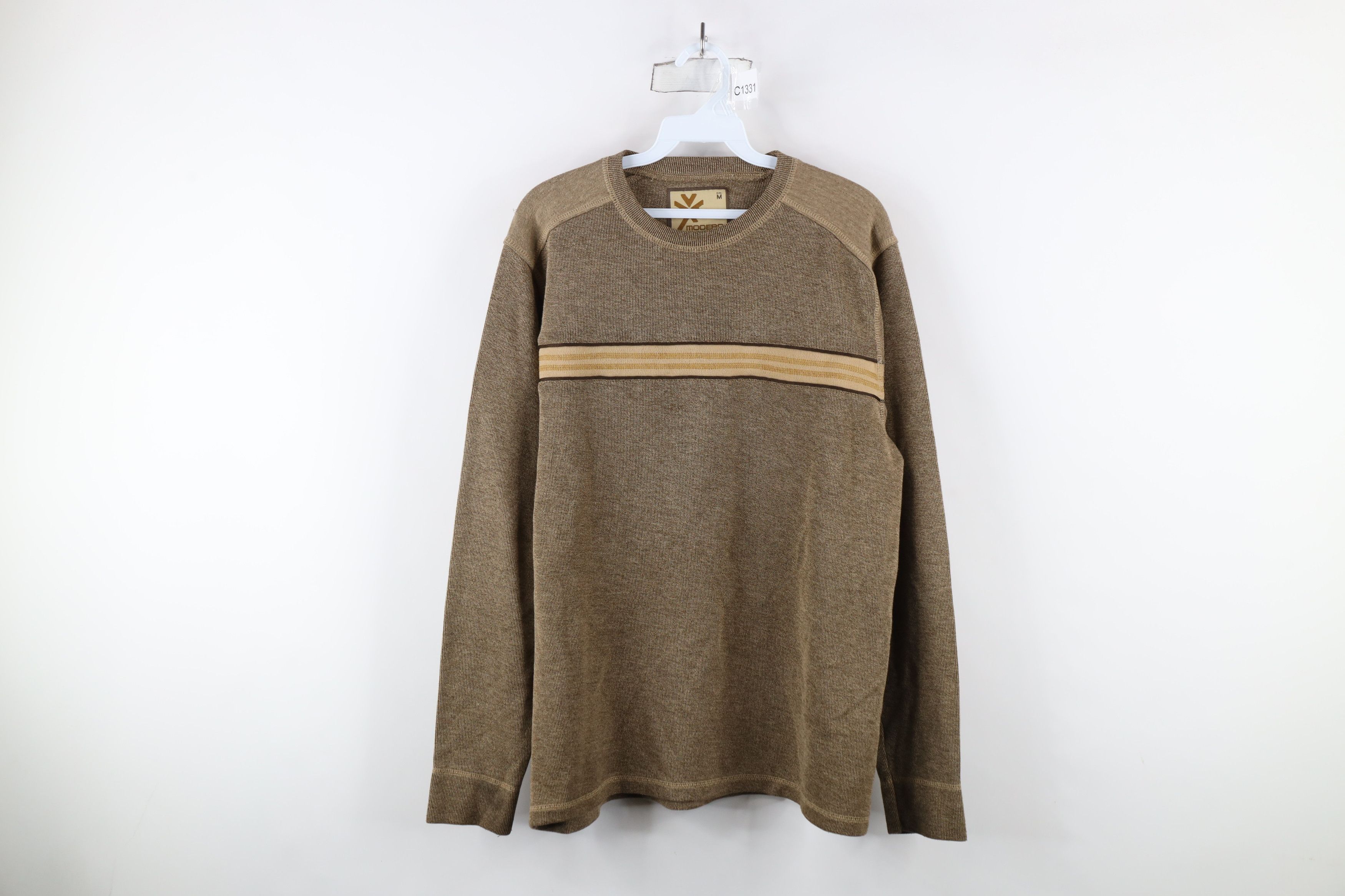 Vintage Vintage 90s Streetwear Ribbed Knit Long Sleeve T-Shirt Size US M / EU 48-50 / 2 - 1 Thumbnail