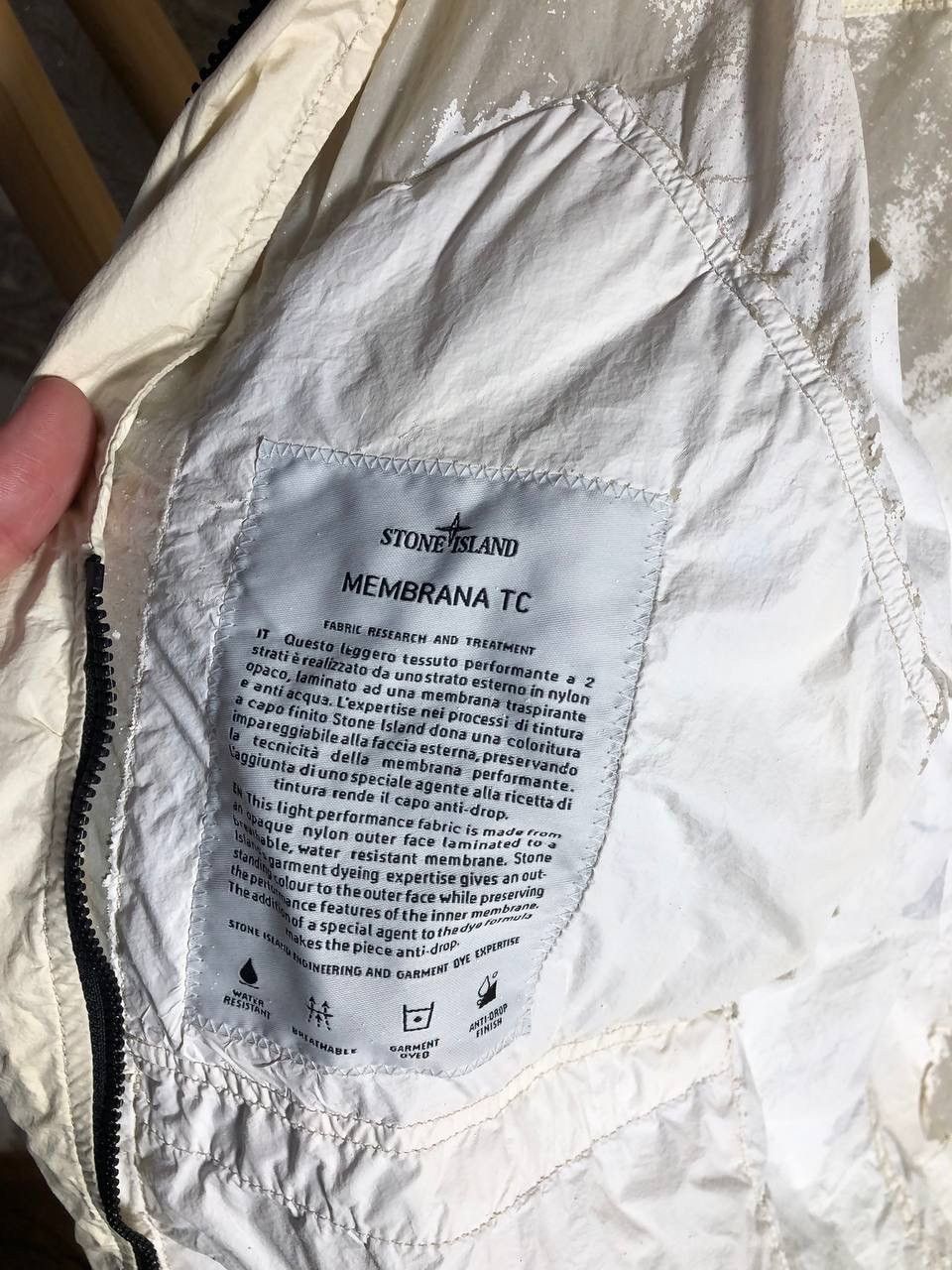 Stone Island VERY RARE STONE ISLAND MEMBRANA TC RAIN LIGHT JACKET Y2K 90s Size US L / EU 52-54 / 3 - 15 Thumbnail