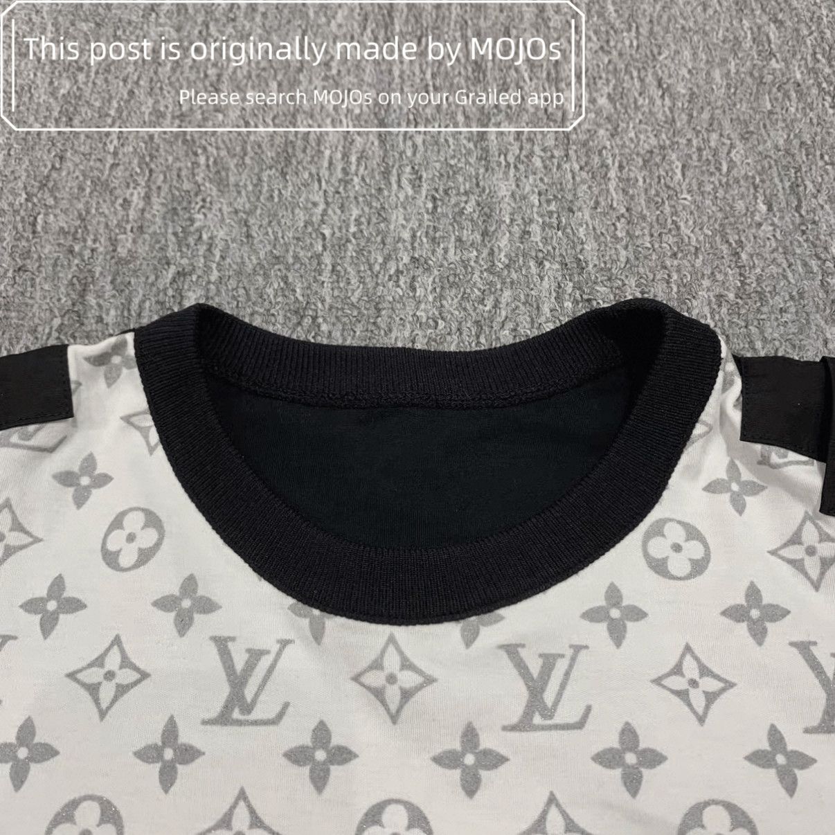 Louis Vuitton Louis Vuitton Monogram Joint Shoulder Stripe Tee mojos1653 Size US S / EU 44-46 / 1 - 5 Thumbnail