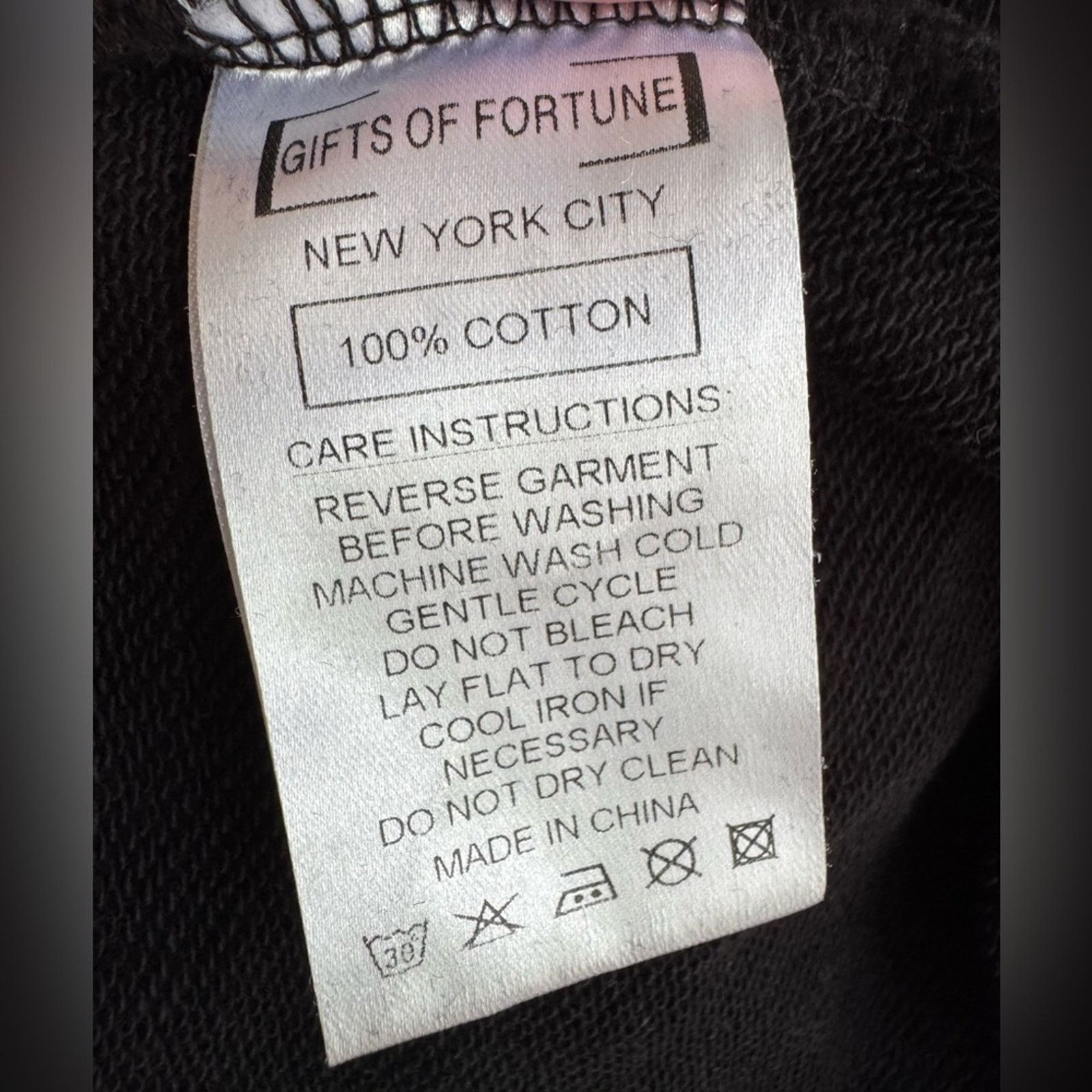 Other Gifts Of Fortune Men’s Black Poison Hoodie. Size Large Size US L / EU 52-54 / 3 - 5 Thumbnail