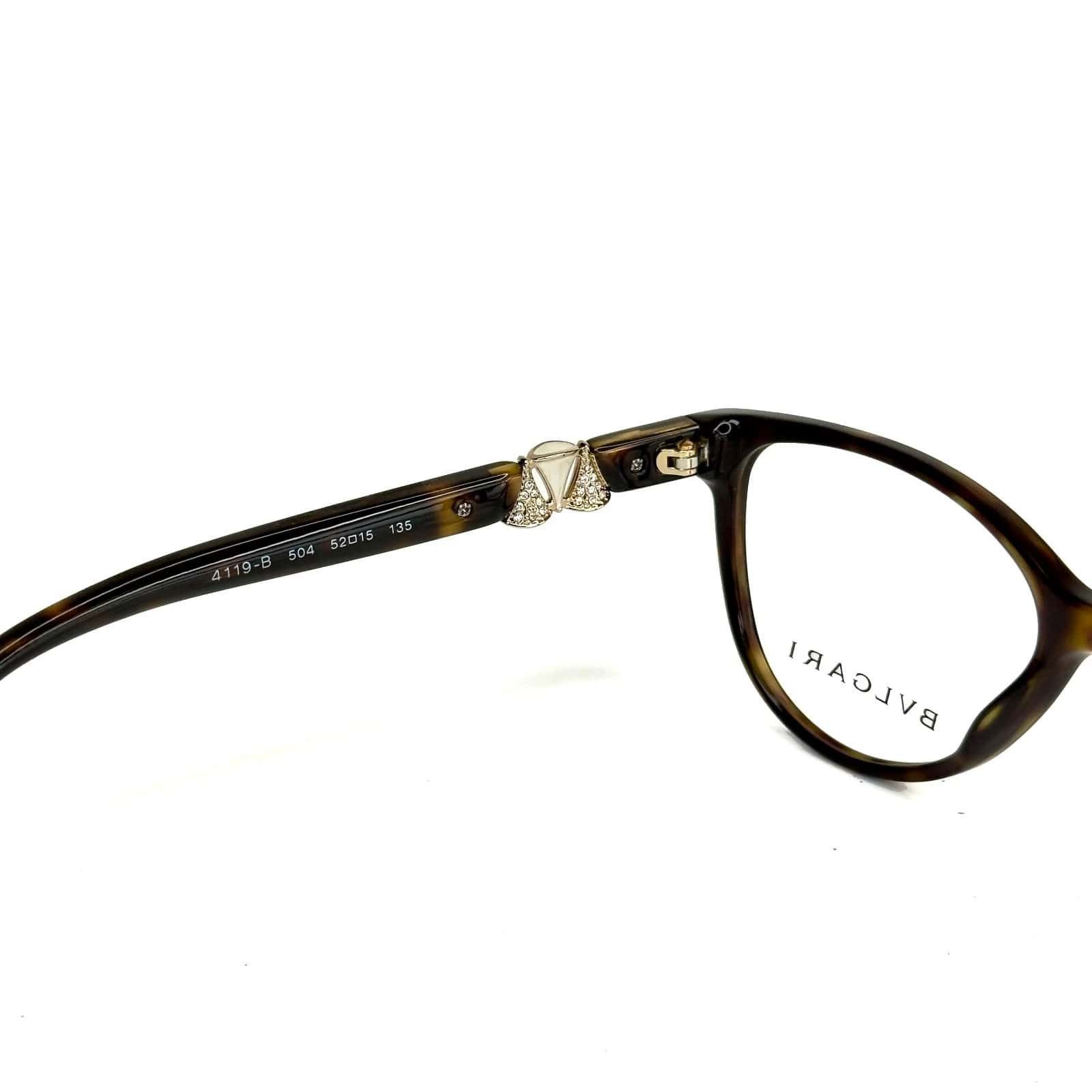 Bvlgari BVLGARI BV4119B Diva 4119 Brown Gold Crystal Eyeglasses Size ONE SIZE - 2 Thumbnail