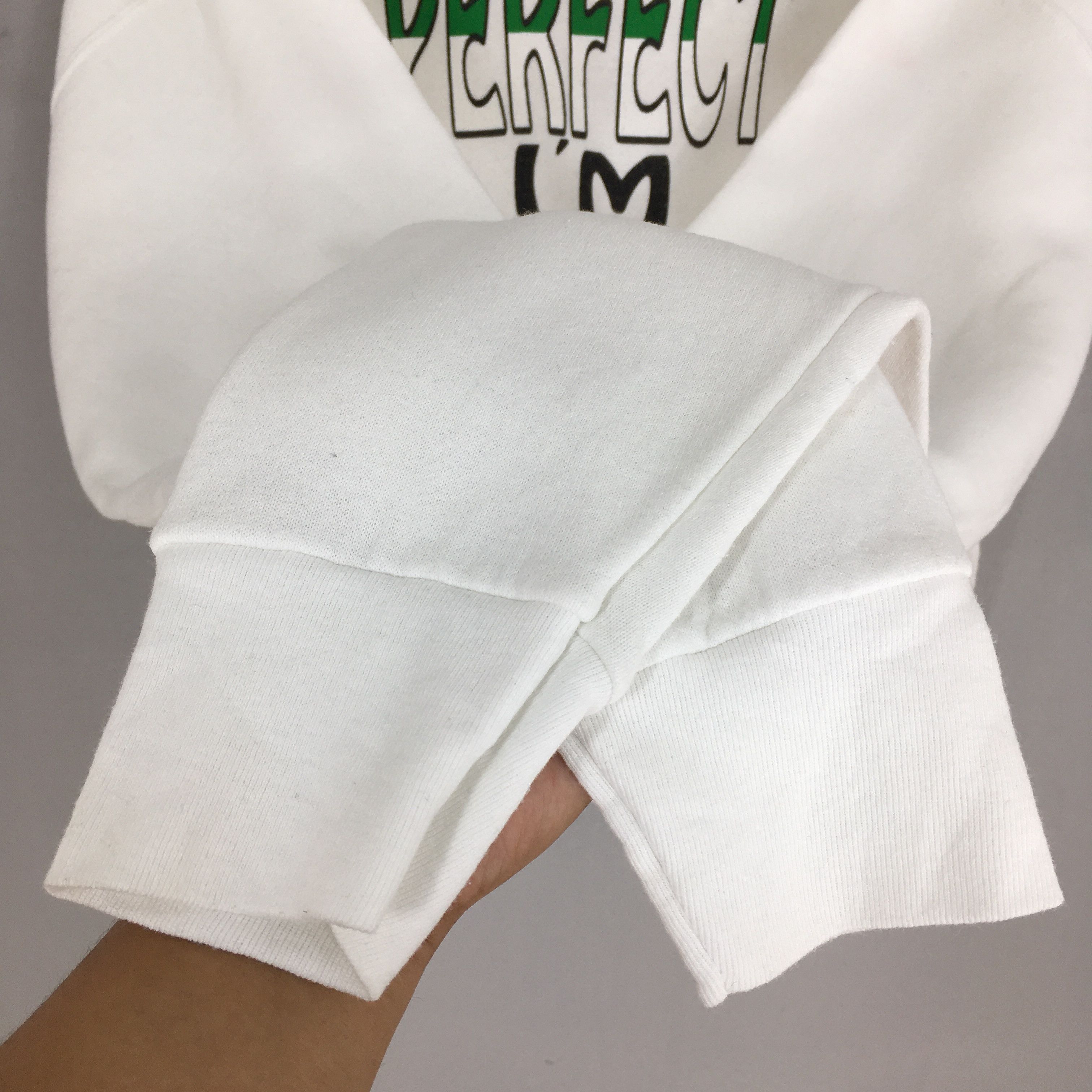 Vintage Vintage 90's Irish Quotes White Sweatshirt XLarge Size US XL / EU 56 / 4 - 6 Thumbnail