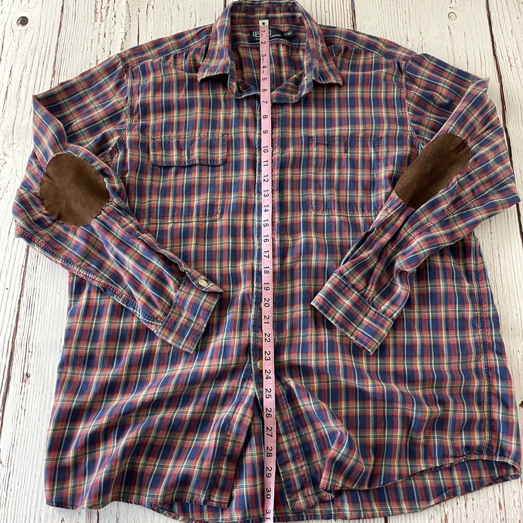 Polo Ralph Lauren VTG Polo Ralph Lauren Madras Plaid Long Sleeve Button Shirt XL Red Mens Shirt Size US XL / EU 56 / 4 - 4 Thumbnail