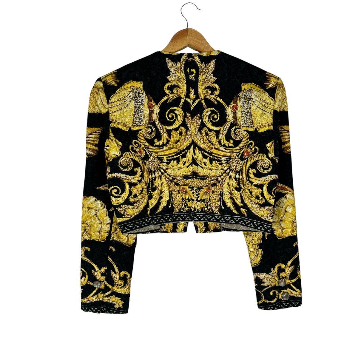 Vintage ☀️80s LA CHATTE CROPPED WOMEN JACKET LIKE HERMES Size S / US 4 / IT 40 - 10 Thumbnail