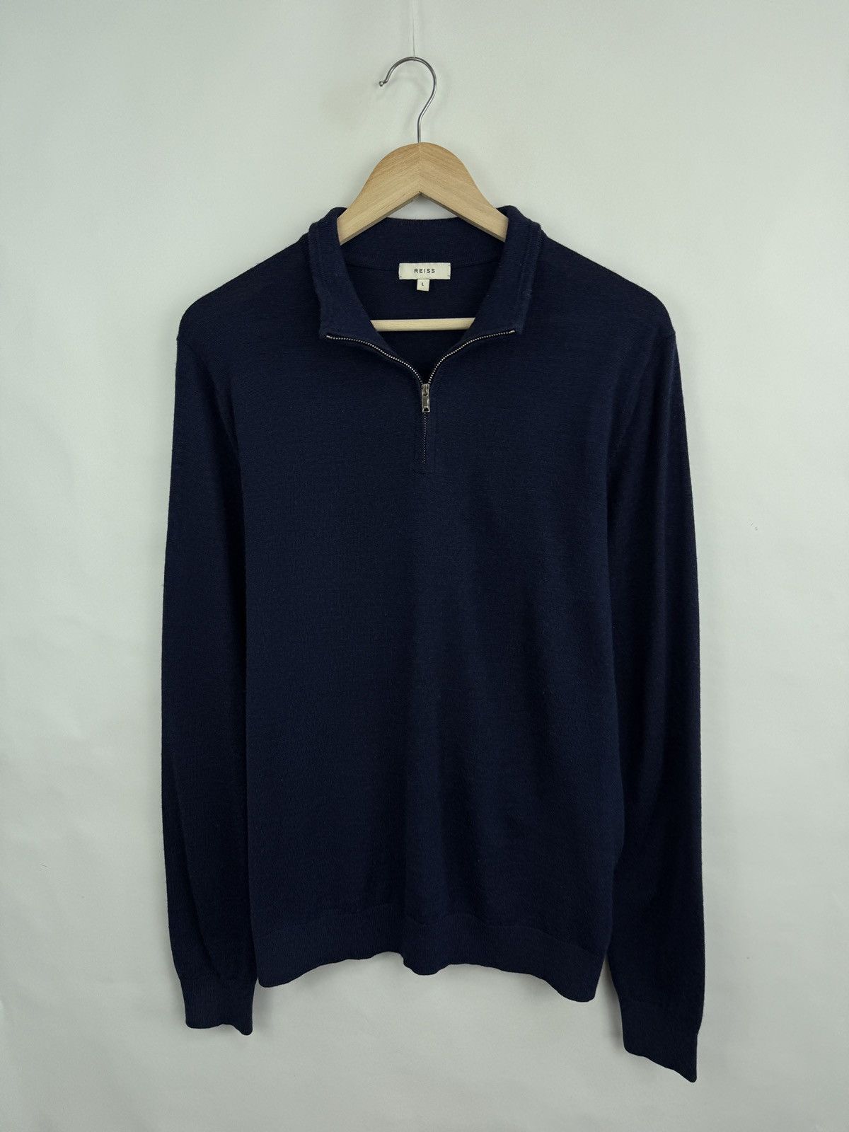 Reiss Reiss Luxury Wool Sweater Polo Long Sleeve Rare Retro Y2K Size US L / EU 52-54 / 3 - 3 Thumbnail