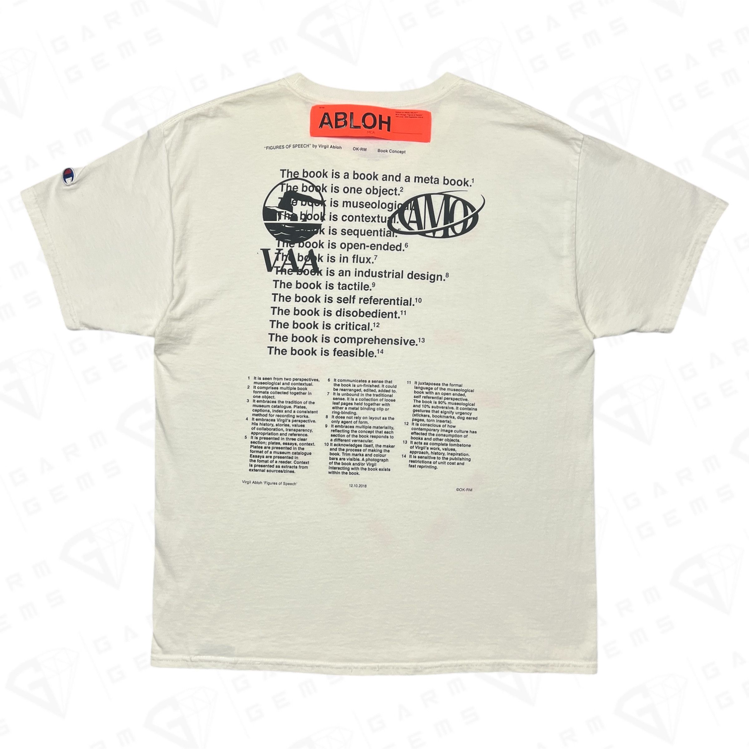 Virgil Abloh Virgil Abloh x MCA Chicago Figures of Speech FOS T-Shirt Size US L / EU 52-54 / 3 - 2 Thumbnail