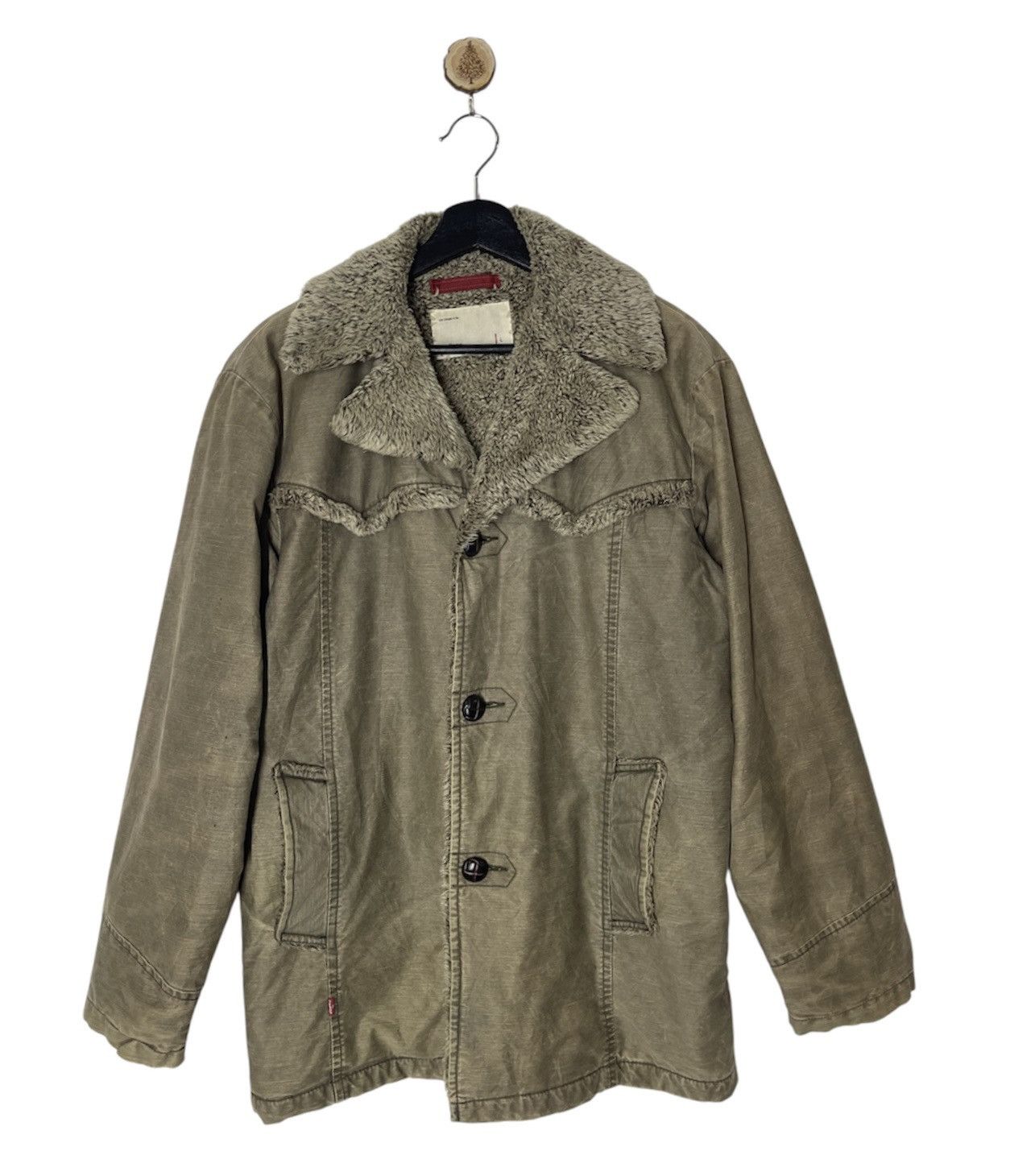 Levi's Vintage Clothing Vintage LEVIS’S Red Loop Shearling Jacket Size US M / EU 48-50 / 2 - 1 Thumbnail