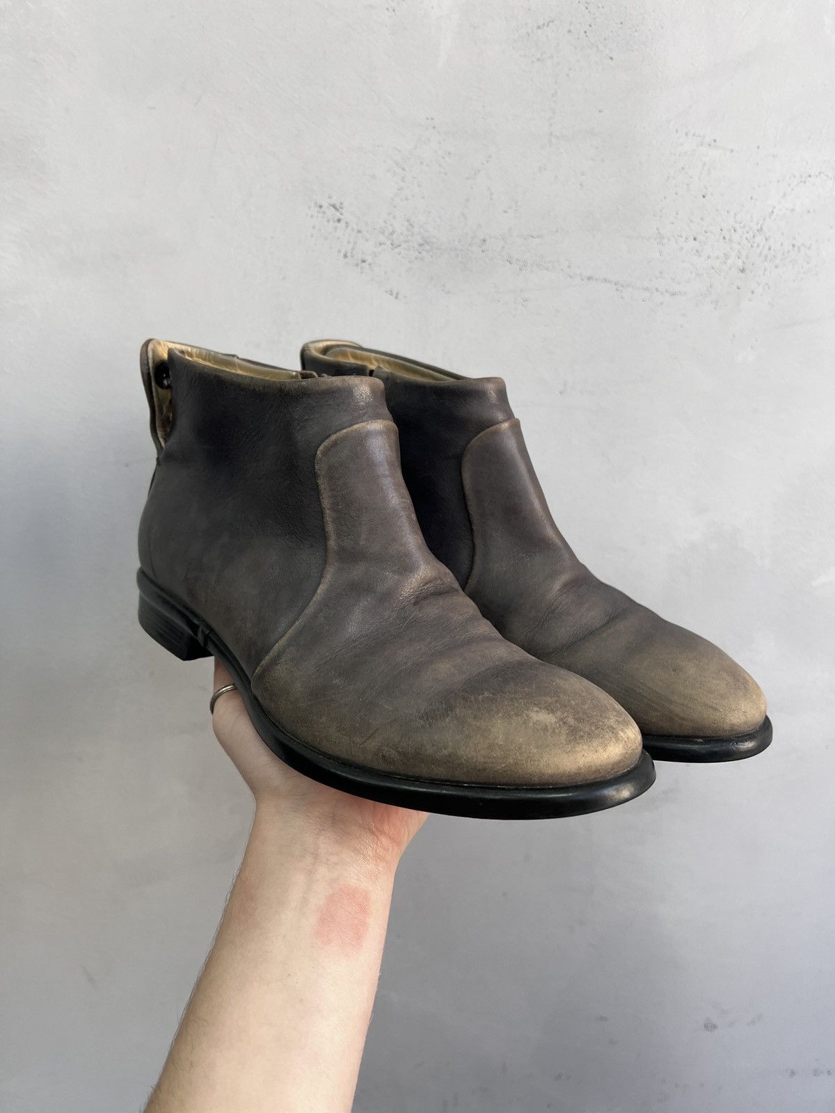 Dirk Bikkembergs Dirk Bikkembergs leather brown boots y2k biker hype style Size US 8.5 / IT 38.5 - 1 Thumbnail