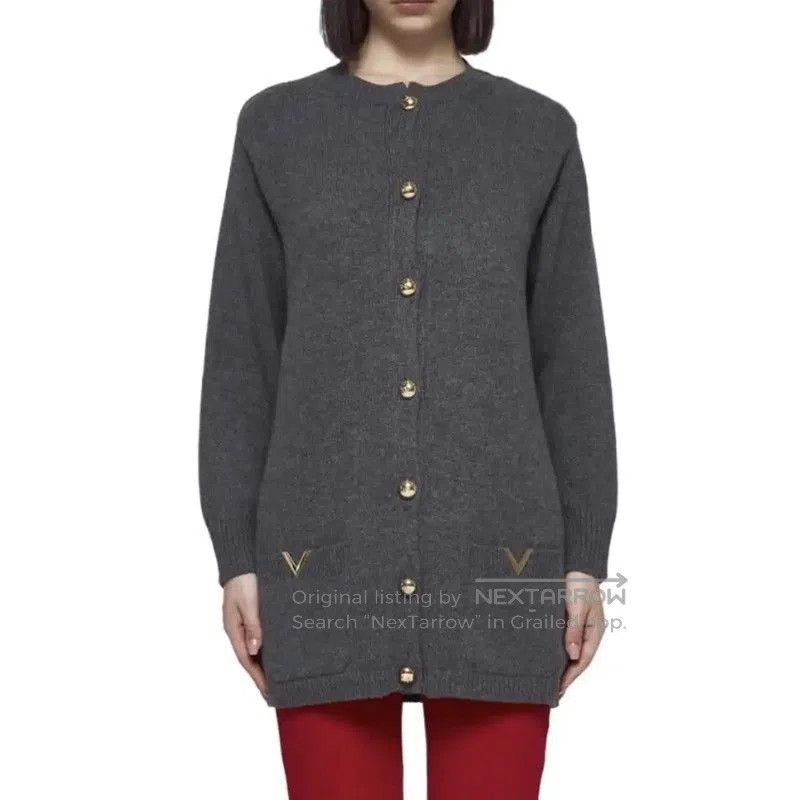 Valentino Valentino Women's Black Grey Cardigan Sweater . Size S / US 4 / IT 40 - 9 Thumbnail
