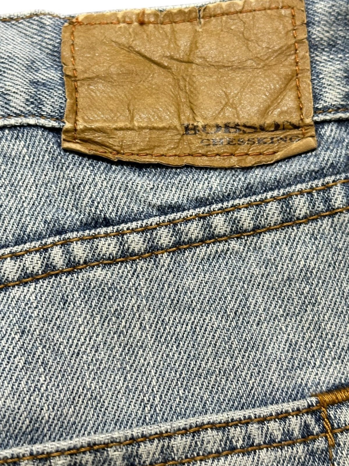 Kapital Vintage Bobson Chessking Faded Ripped Distressed Denim Size US 30 / EU 46 - 7 Thumbnail