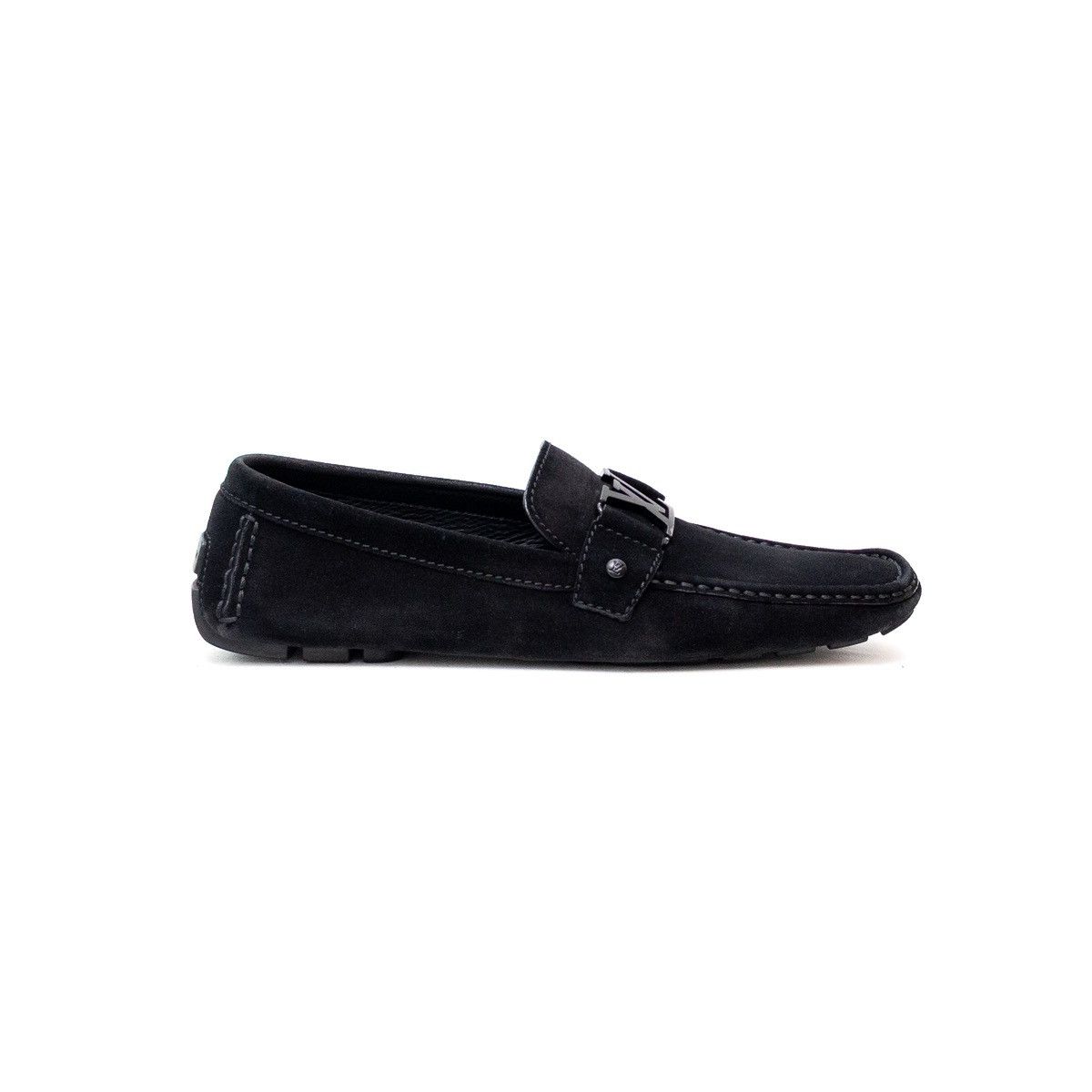 Louis Vuitton Louis Vuitton Monte Carlo Calf Leather Moccasins Blackus11.5 Size US 11.5 / EU 44-45 - 3 Thumbnail