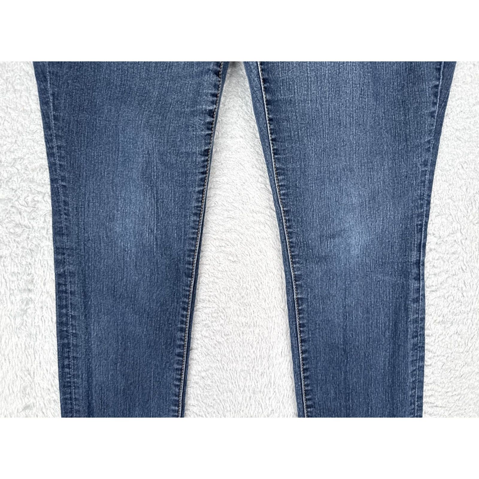 Torrid Torrid Jeans Womens Skinny Blue Mid Rise 12R 31x30 Stretch Double Button Zip 5-Pocket Denim Cotton Polyester Spandex Size 34" / US 12 / IT 48 - 3 Thumbnail