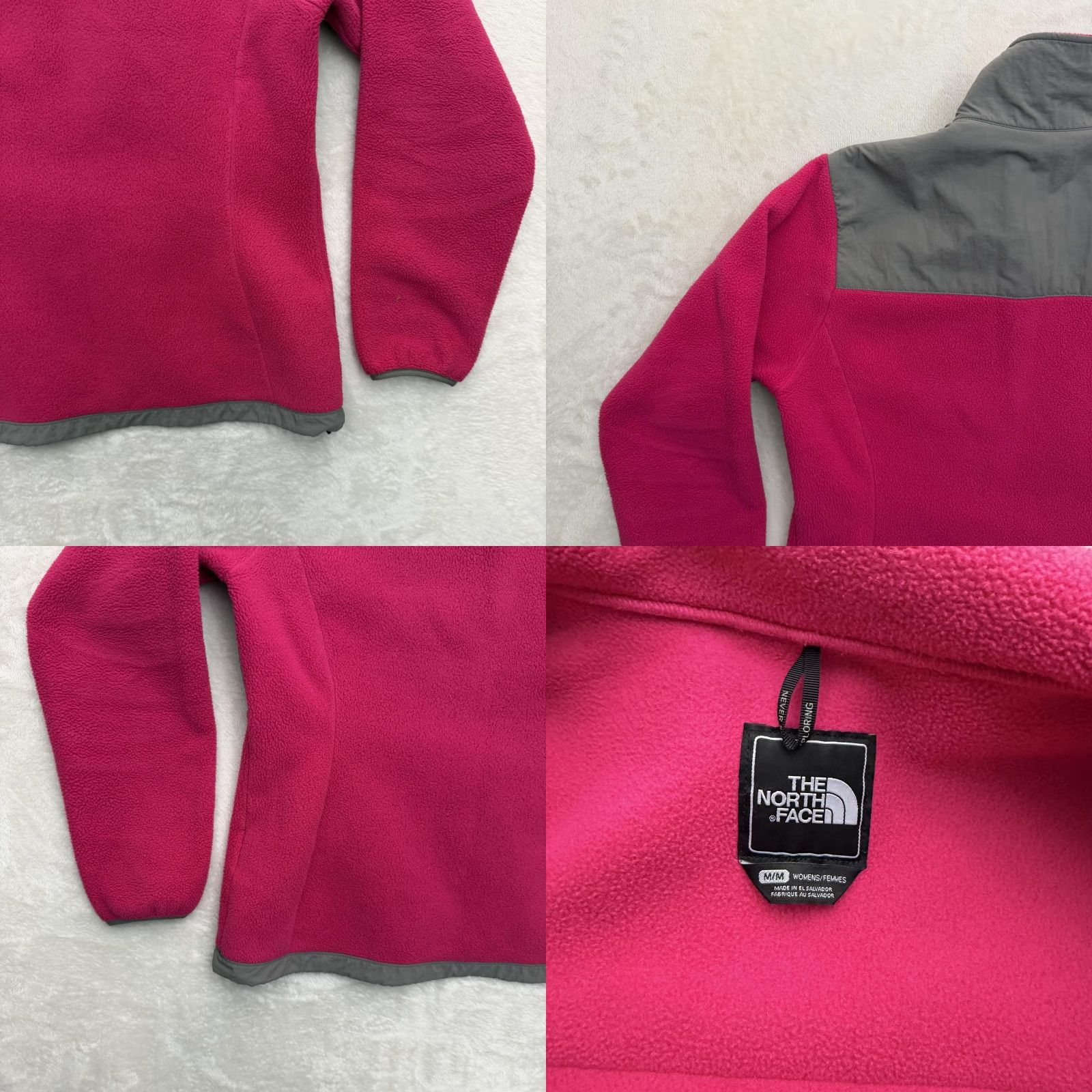 The North Face The North Face Jacket Womens Medium Pink Gray Polartec Fleece Full Zip Denali Size M / US 6-8 / IT 42-44 - 9 Thumbnail