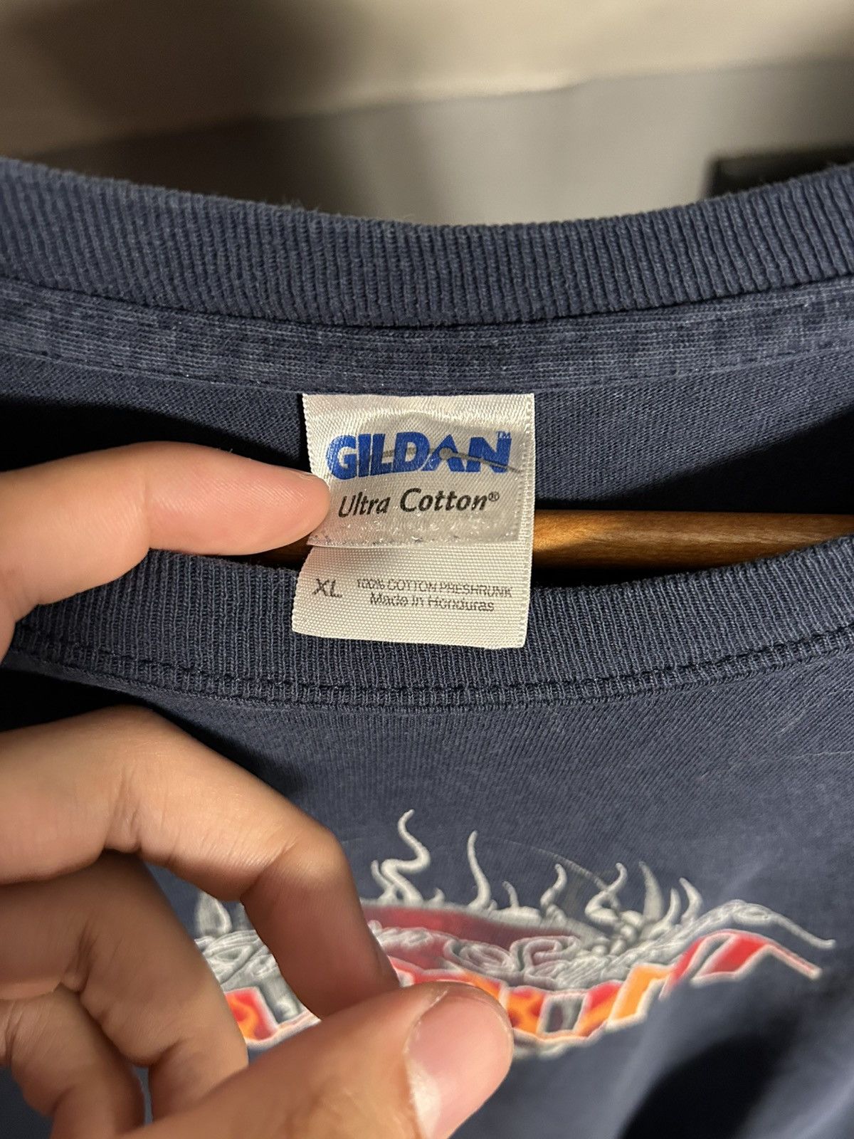 Gildan Vintage 2000’s Dumont Sand Dunes Flame Longsleeve Shirt Size US XL / EU 56 / 4 - 2 Thumbnail