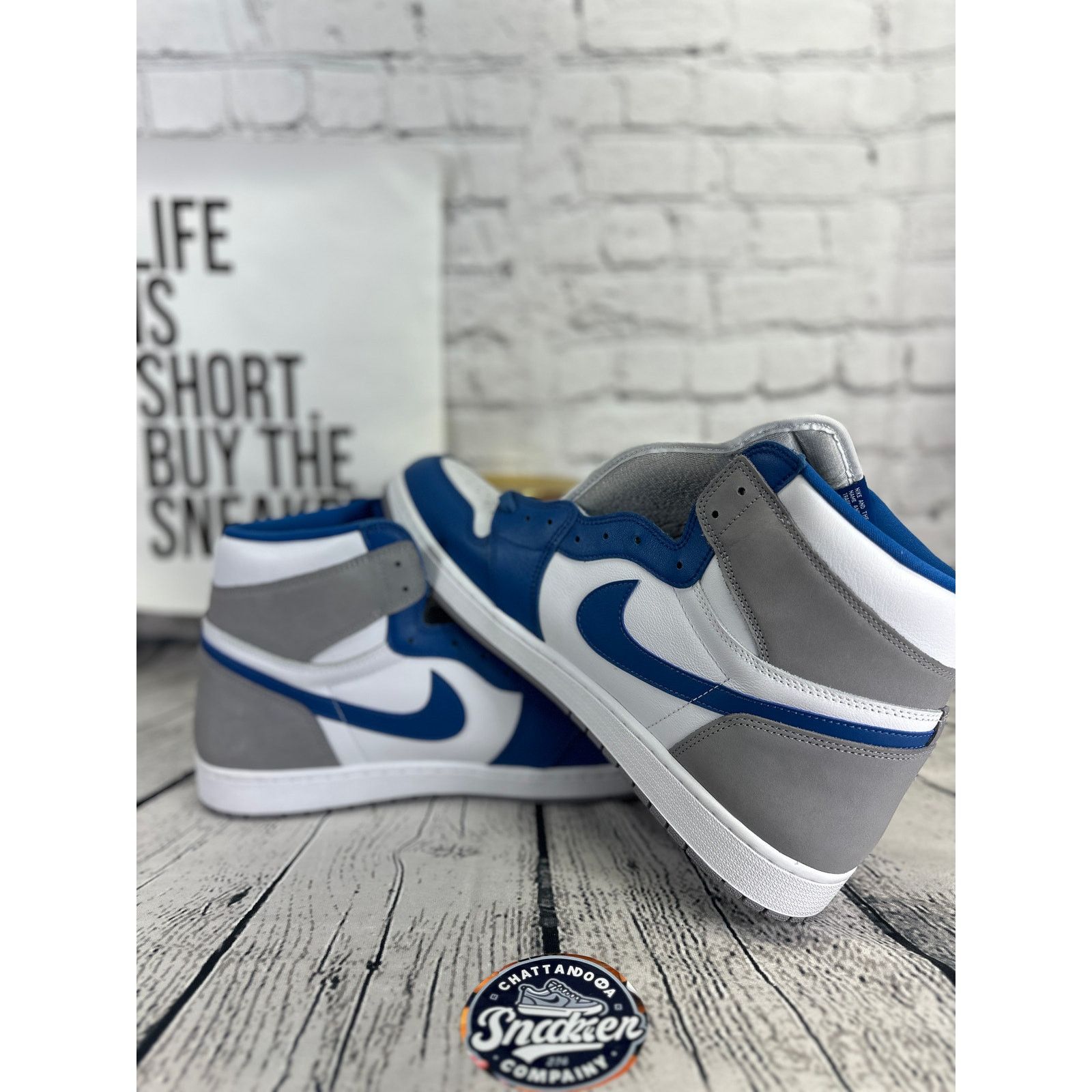 Nike Nike Air Jordan 1 Mens Size 18 True Blue Retro High OG NEW Size US 15 / EU 48 - 6 Thumbnail