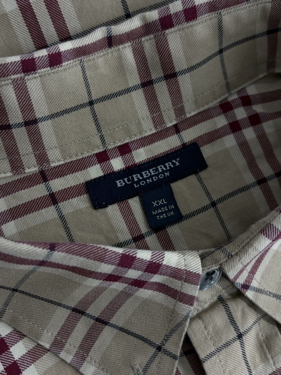 Burberry Burberry London Check All Over Long Sleeve Vintage Shirt Size US XXL / EU 58 / 5 - 18 Thumbnail