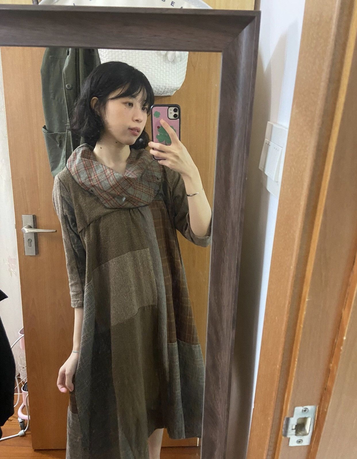 Kapital Kapital patchwork wool collar dress2412-Nextarrow Size S / US 4 / IT 40 - 3 Thumbnail