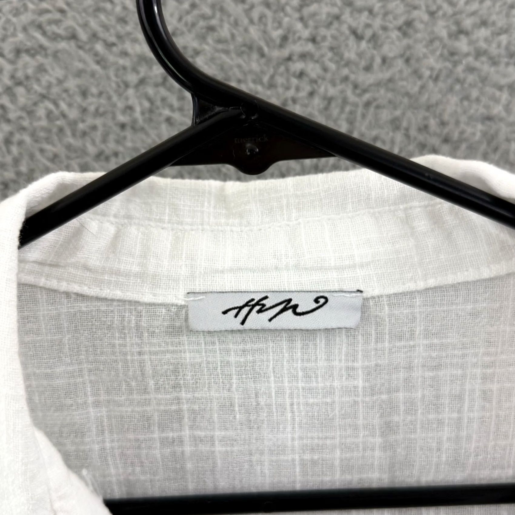 Vintage Vintage Made in Italy Shirt Men 2XL White Short Sleeve Linen Blend Button-Up Casual Beach Preppy Shirt Mens Regular Big & Tall Size US XXL / EU 58 / 5 - 6 Thumbnail