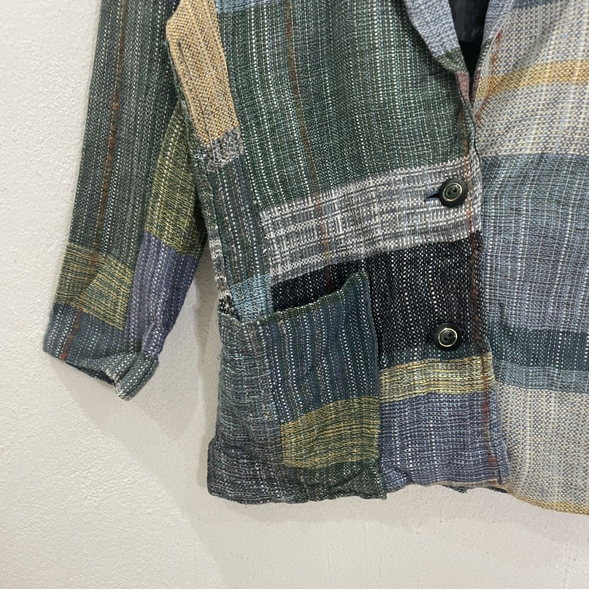 Japanese Brand Vintage Saori Patchwork Motive Coat Jacket Size US M / EU 48-50 / 2 - 3 Thumbnail