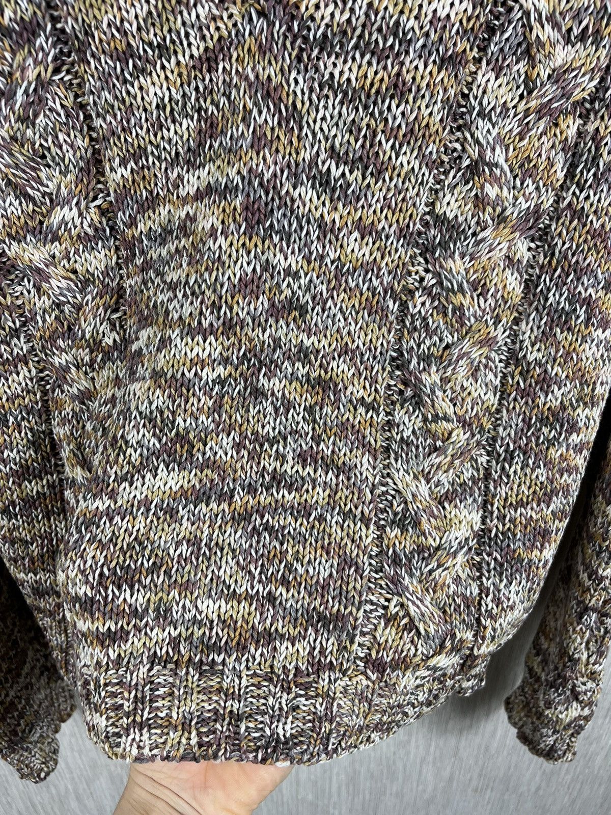Designer × Max Mara × Weekend Max Mara Max Mara Weekend knitted sweater v-neck cozy patterned Size M / US 6-8 / IT 42-44 - 8 Thumbnail